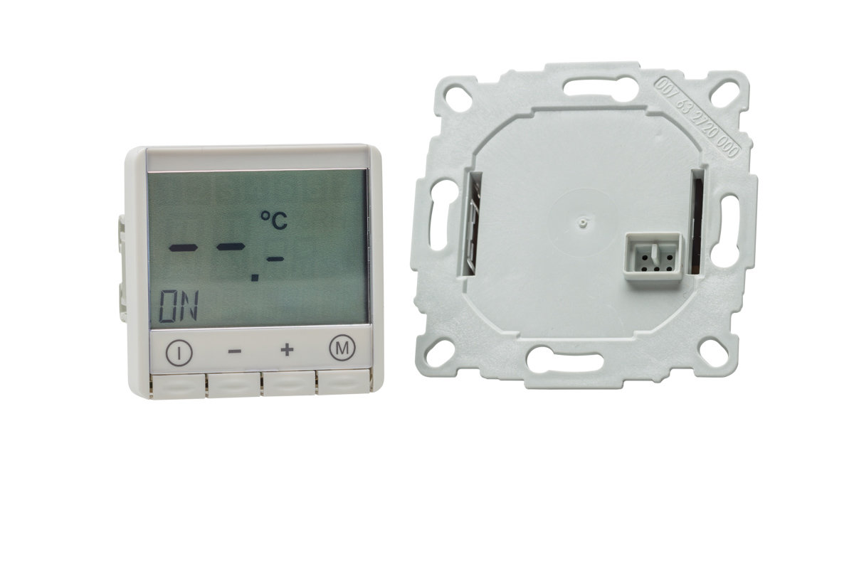 Digital Raumthermostat mit Jung LS 990 Rahmen für Fußbodenheizung