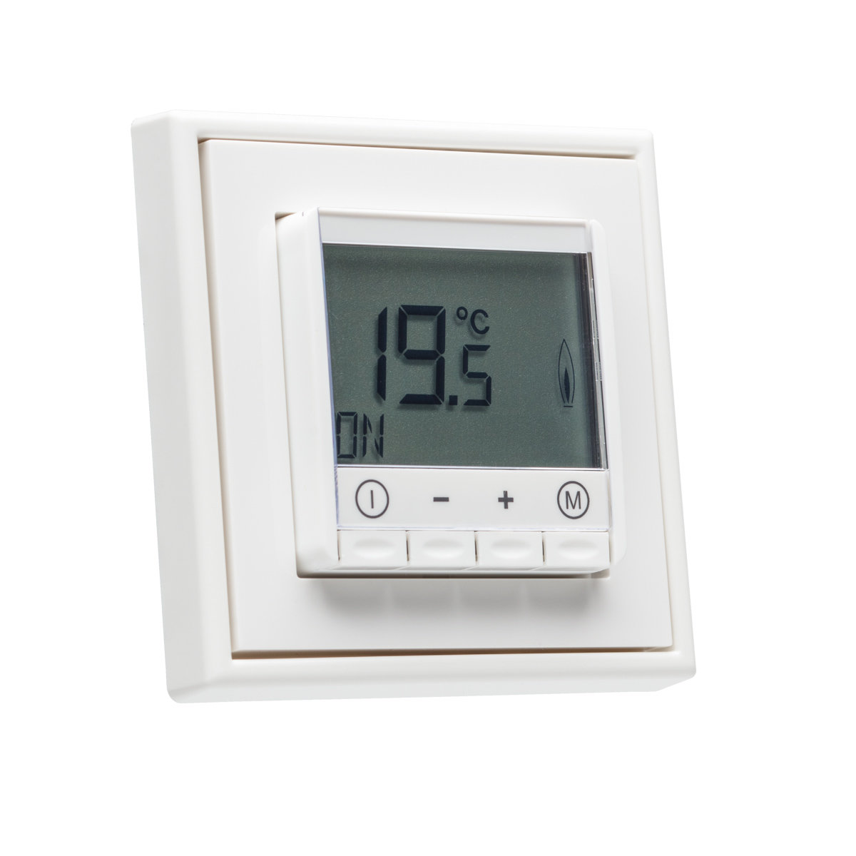 Digital Raumthermostat mit Jung LS 990 Rahmen für Fußbodenheizung