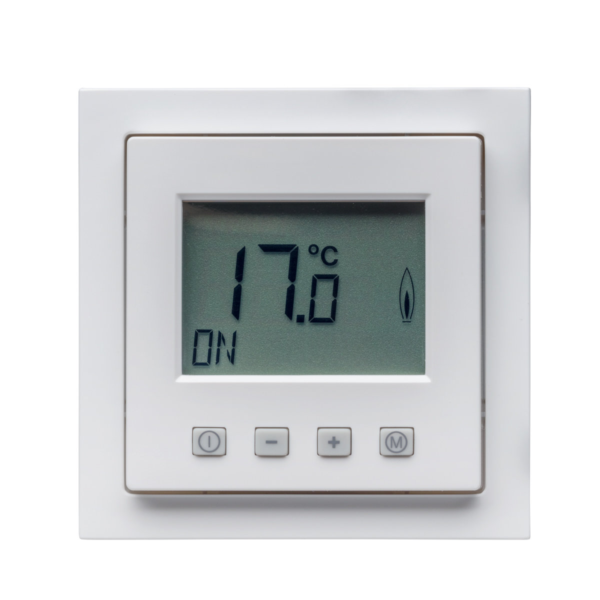 Digital Raumthermostat mit Busch Jäger future linear Rahmen für Fußbodenheizung eBay